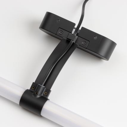 Brilagi - LED-belysning til badeværelsesspejl 2-i-1 TUBEO LED/8W/230V 60 cm IP44 sort