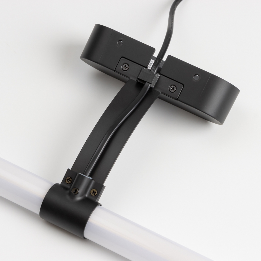 Brilagi - LED-belysning til badeværelsesspejl 2-i-1 TUBEO LED/8W/230V 60 cm IP44 sort