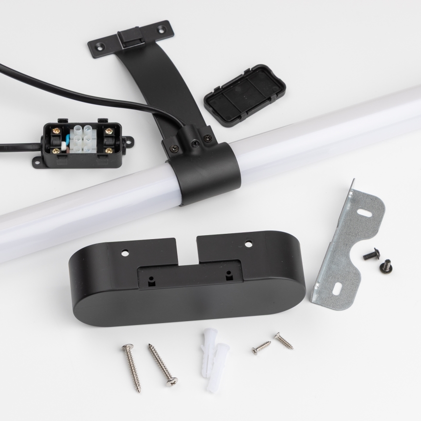 Brilagi - LED-belysning til badeværelsesspejl 2-i-1 TUBEO LED/8W/230V 60 cm IP44 sort