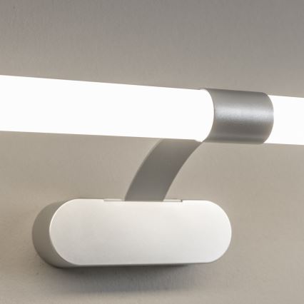 Brilagi - LED spejlbelysning til badeværelset 2-i-1 TUBEO LED/8W/230V 60 cm IP44 sølv