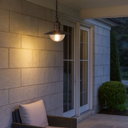 Brilagi - Udendørs hængelampe MOLDE 1xE27/60W IP44 bronze/patina