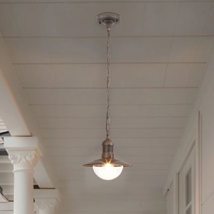 Brilagi - Udendørs hængelampe MOLDE 1xE27/60W IP44 bronze/patina