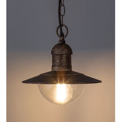 Brilagi - Udendørs hængelampe MOLDE 1xE27/60W IP44 bronze/patina