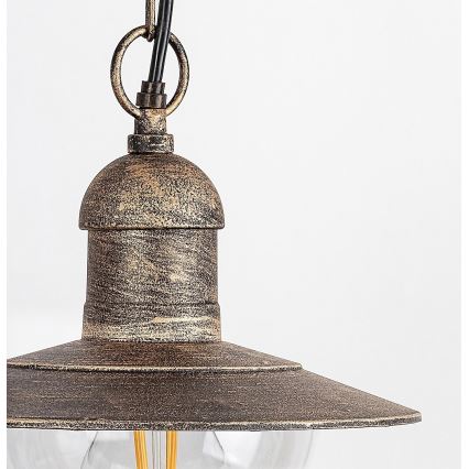 Brilagi - Udendørs hængelampe MOLDE 1xE27/60W IP44 bronze/patina