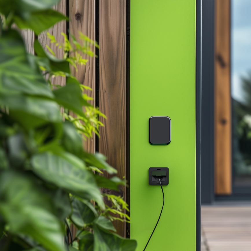 Brilagi - Udendørs indbygget gulvudtag IP55, sort, rektangulært