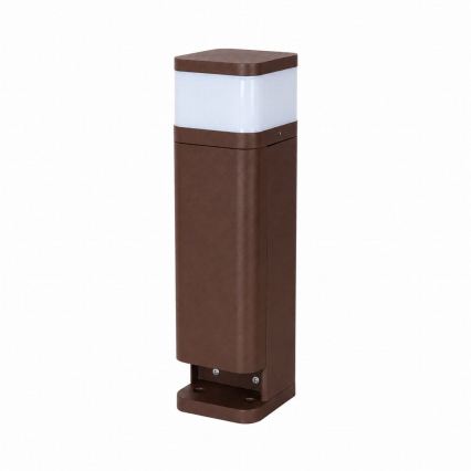 BRILAGI - Udendørs lampe med 2 SCHUKO-stik PILLAR 1xG9/11W/230V IP44 brun