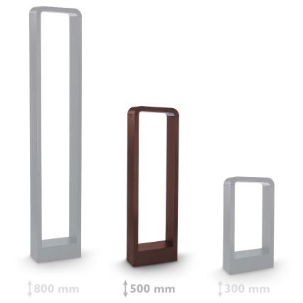 Brilagi - Udendørs LED-lampe BARI LED/7W/230V 3000/4000/6000K brun IP54 50 cm