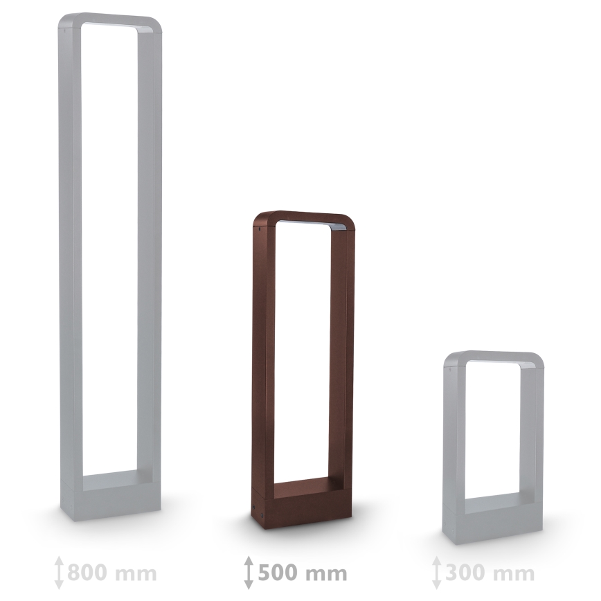 Brilagi - Udendørs LED-lampe BARI LED/7W/230V 3000/4000/6000K brun IP54 50 cm