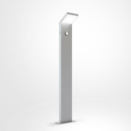 Brilagi - udendørs LED-lampe med sensor RIANO LED/8W/230V sølv IP65 80 cm