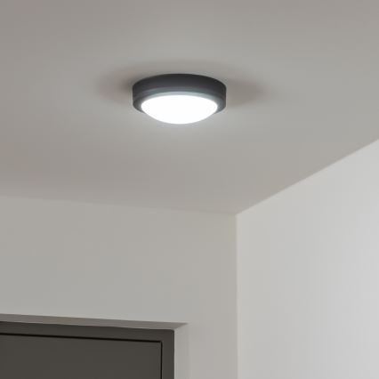 Brilagi - Udendørs LED loftlampe LED/13W/230V diameter 17 cm IP54 antracit