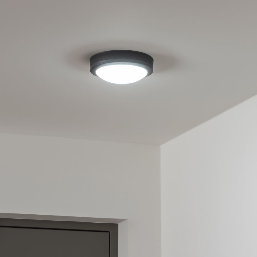 Brilagi - Udendørs LED loftlampe LED/13W/230V diameter 17 cm IP54 antracit
