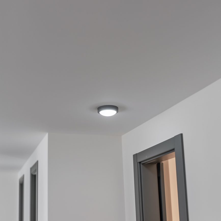 Brilagi - Udendørs LED loftlampe LED/13W/230V diameter 17 cm IP54 antracit