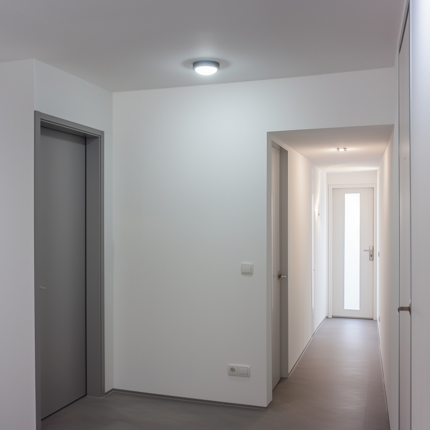 Brilagi - Udendørs LED loftlampe LED/13W/230V diameter 17 cm IP54 antracit
