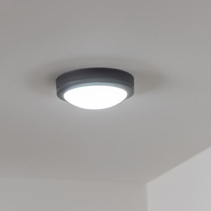 Brilagi - Udendørs LED loftlampe LED/13W/230V diameter 17 cm IP54 antracit