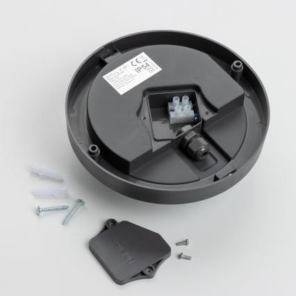 Brilagi - Udendørs LED loftlampe LED/13W/230V diameter 17 cm IP54 antracit