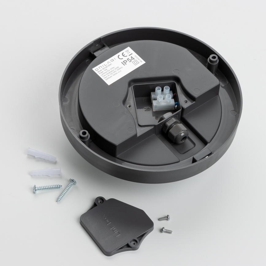 Brilagi - Udendørs LED loftlampe LED/13W/230V diameter 17 cm IP54 antracit