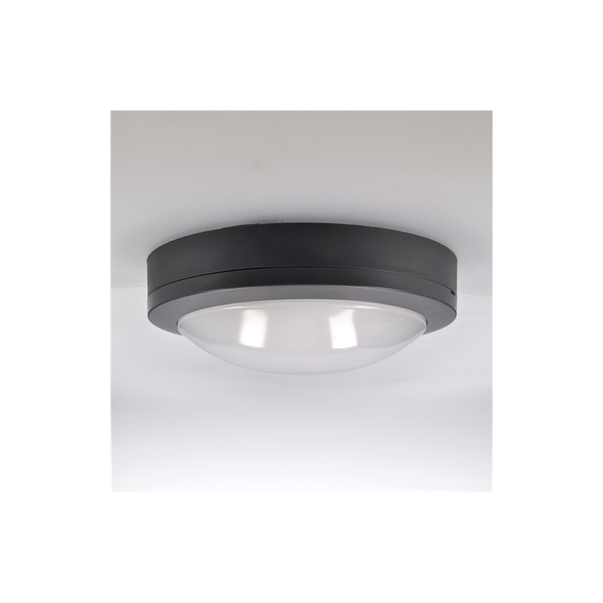 Brilagi - Udendørs LED loftlampe LED/13W/230V diameter 17 cm IP54 antracit
