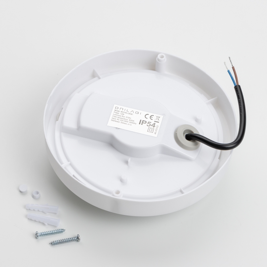 Brilagi - Udendørs LED loftlampe LED/13W/230V diameter 17 cm IP54
