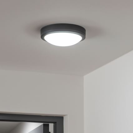 Brilagi - Udendørs LED loftlampe LED/20W/230V diameter 23 cm IP54 antracit