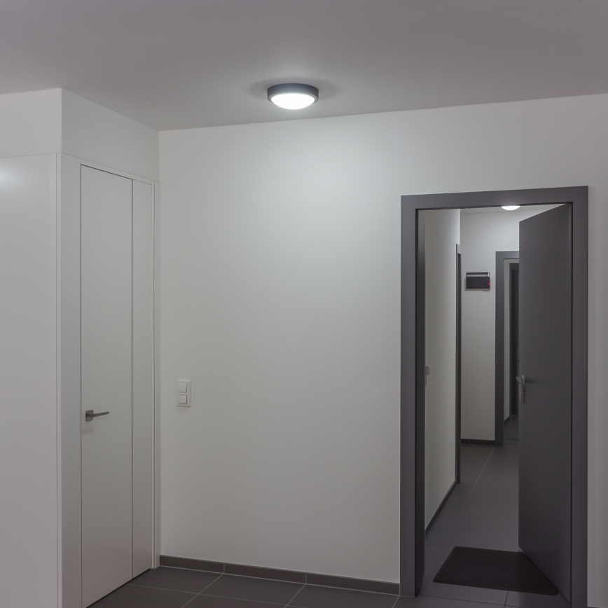 Brilagi - Udendørs LED loftlampe LED/20W/230V diameter 23 cm IP54 antracit