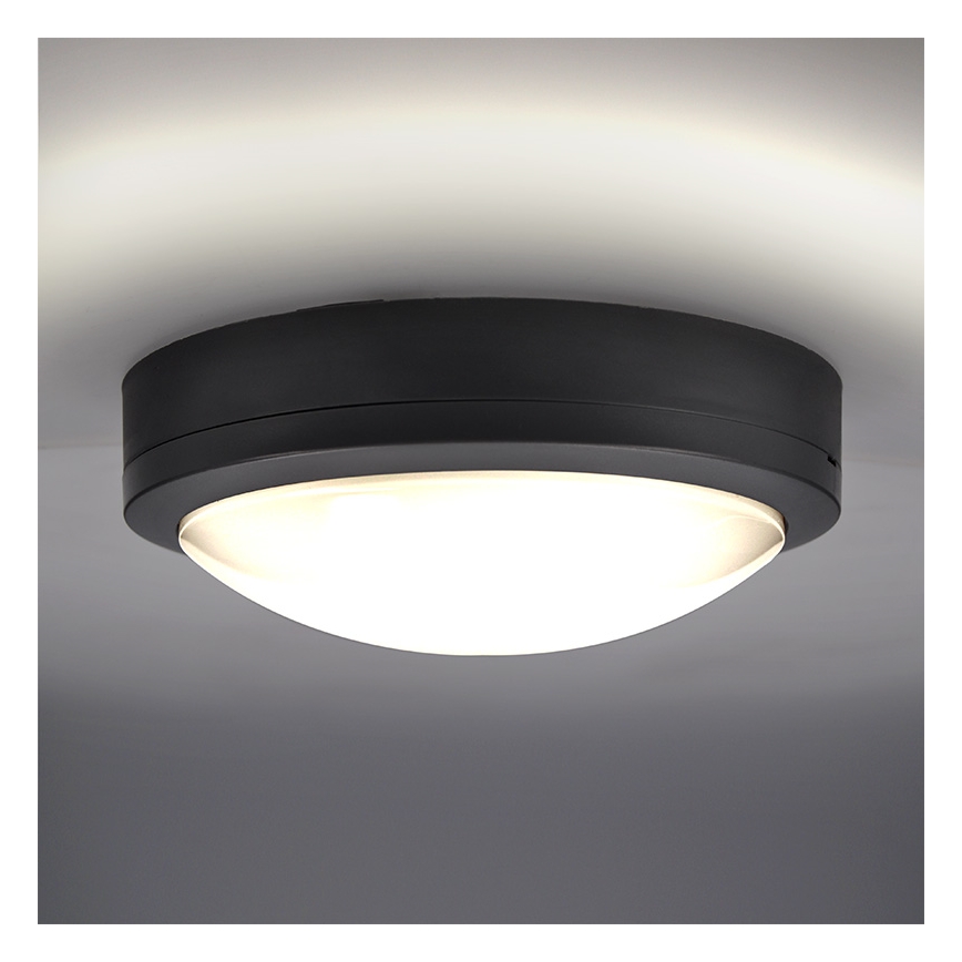 Brilagi - Udendørs LED loftlampe LED/20W/230V diameter 23 cm IP54 antracit