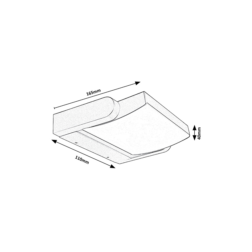 Brilagi - Udendørs LED væglampe ANKLE LED/18W/230V 3000K IP65 antracit