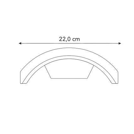 Brilagi - Udendørs LED væglampe ARCELO LED/8W/230V IP54