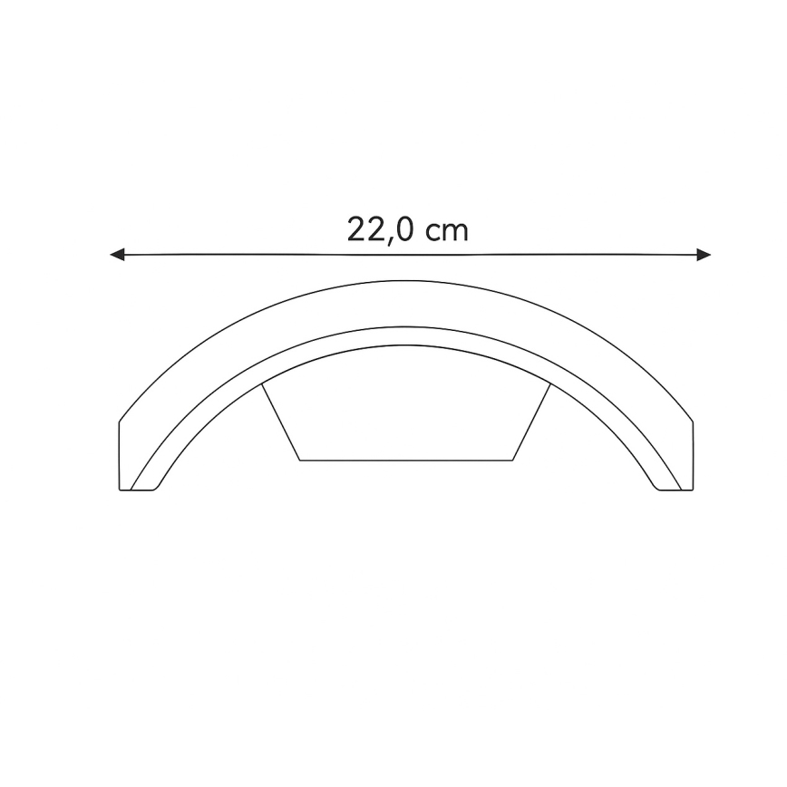 Brilagi - Udendørs LED væglampe ARCELO LED/8W/230V IP54