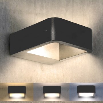 Brilagi - Udendørs LED væglampe BARI LED/7W/230V 3000/4000/6000K antracit IP54