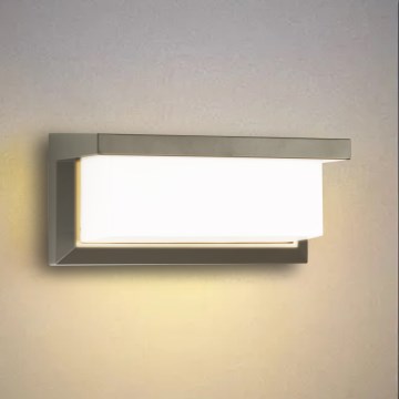 Brilagi - Udendørs LED væglampe BRICKY LED/12W/230V grå IP54