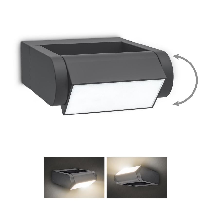 Brilagi - Udendørs LED væglampe CROTONE LED/7W/230V antracit IP54