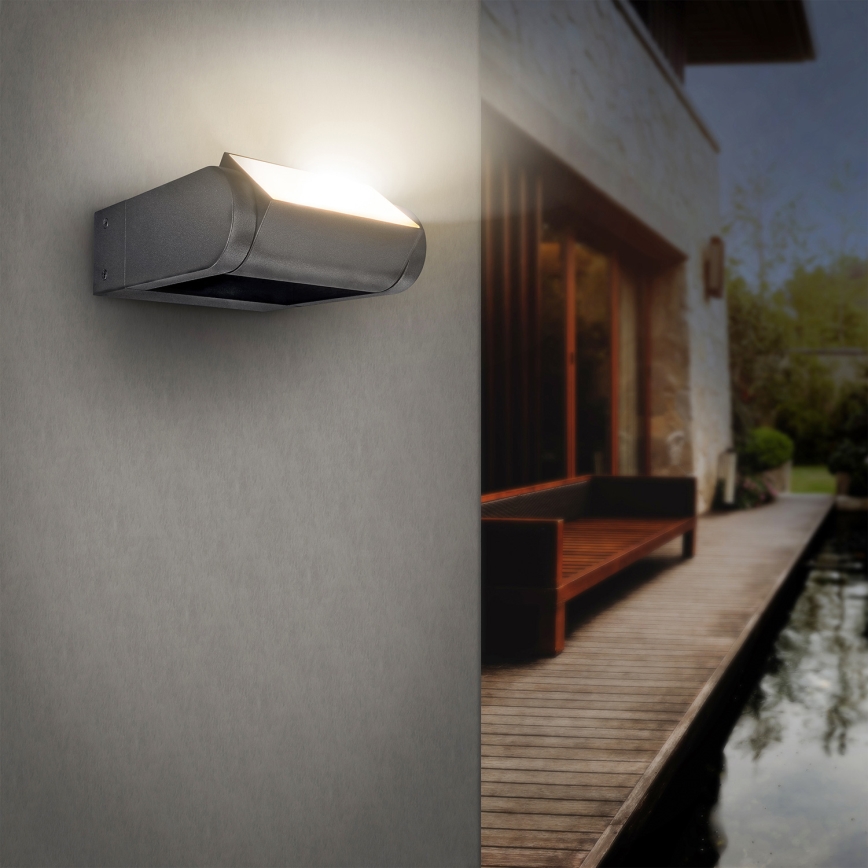 Brilagi - Udendørs LED væglampe CROTONE LED/7W/230V antracit IP54