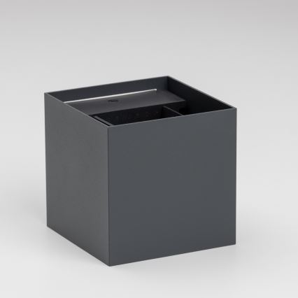 Brilagi - Udendørs LED væglampe CUBE LED/6W/230V antracit IP54