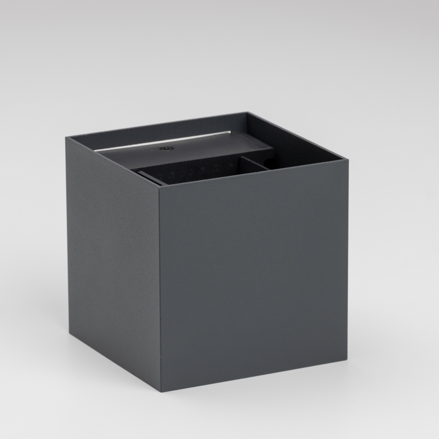 Brilagi - Udendørs LED væglampe CUBE LED/6W/230V antracit IP54