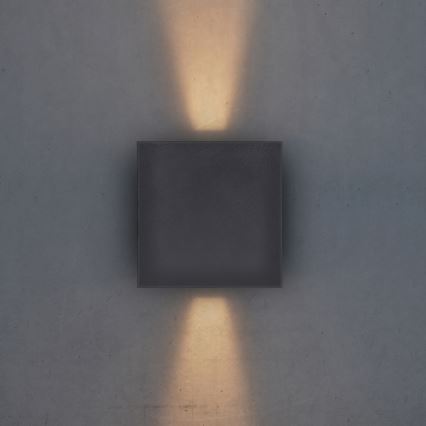 Brilagi - Udendørs LED væglampe CUBE LED/6W/230V antracit IP54