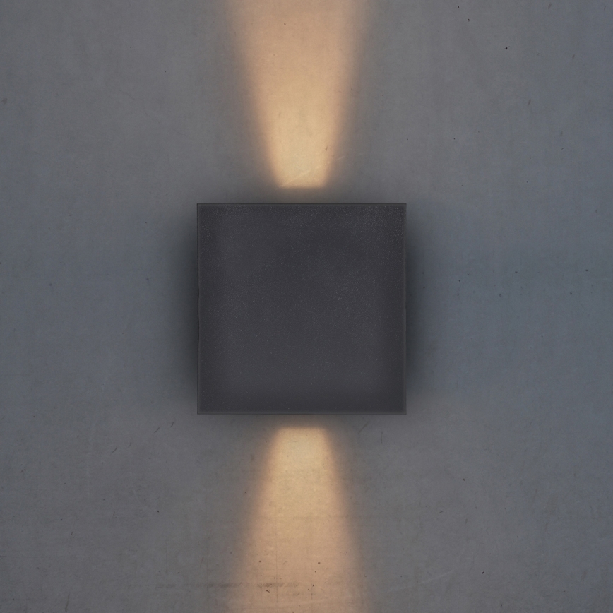 Brilagi - Udendørs LED væglampe CUBE LED/6W/230V antracit IP54