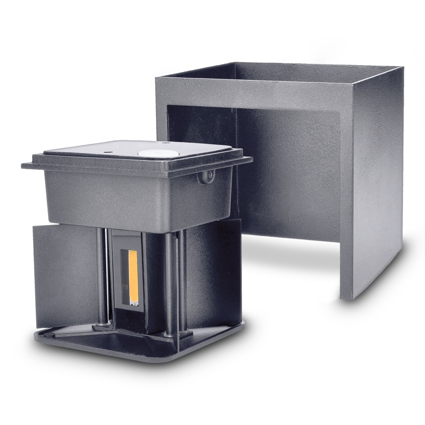 Brilagi - Udendørs LED væglampe CUBE LED/6W/230V antracit IP54