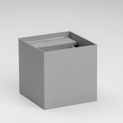 Brilagi - Udendørs LED væglampe CUBE LED/6W/230V grå IP54