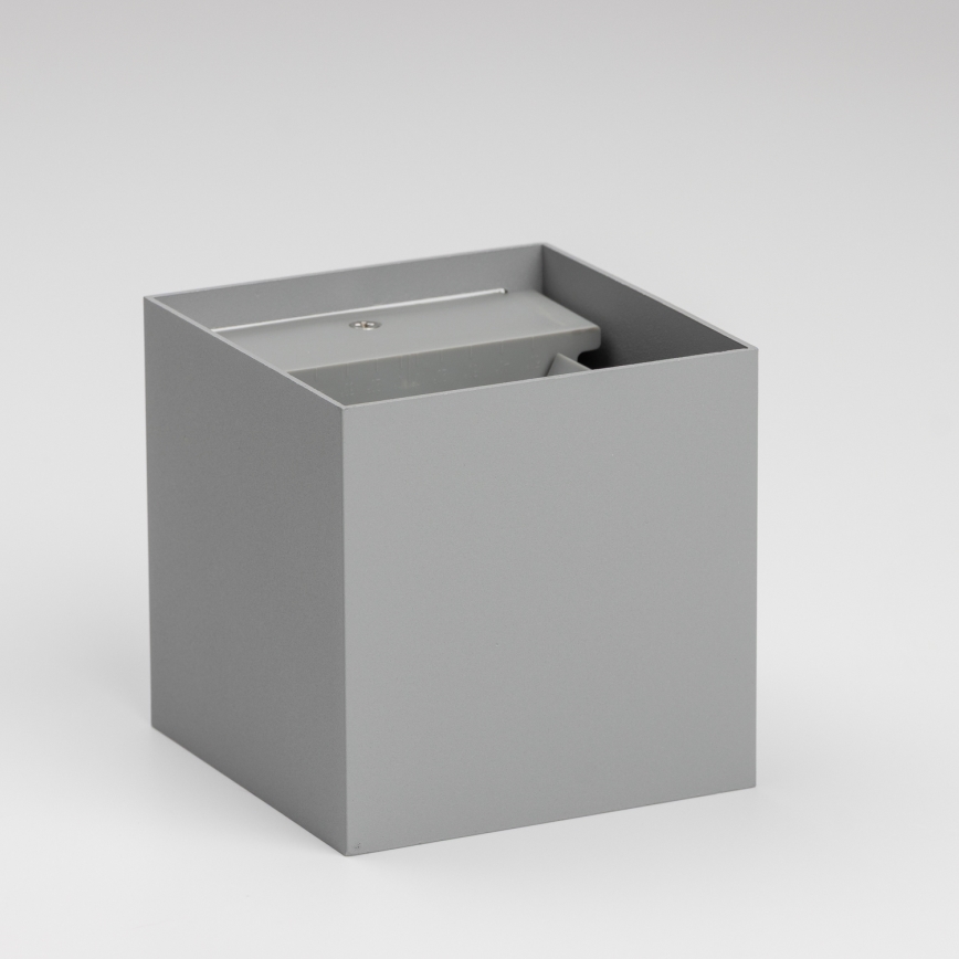 Brilagi - Udendørs LED væglampe CUBE LED/6W/230V grå IP54
