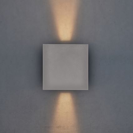 Brilagi - Udendørs LED væglampe CUBE LED/6W/230V grå IP54