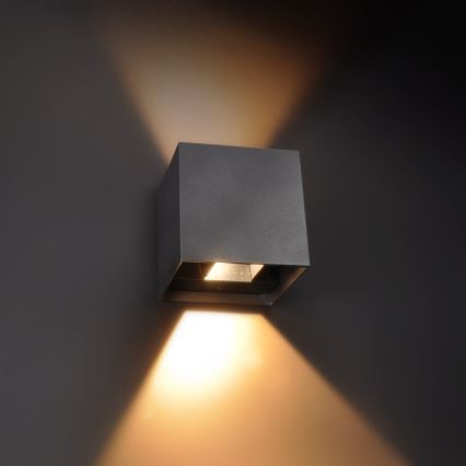 Brilagi - Udendørs LED væglampe CUBE LED/6W/230V IP54