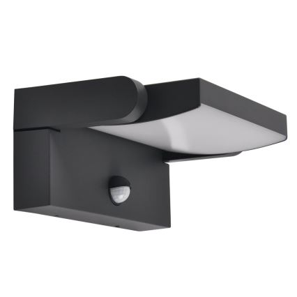 Brilagi - Udendørs LED væglampe med sensor ANKLE LED/18W/230V 3000K IP65 antracit