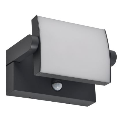 Brilagi - Udendørs LED væglampe med sensor ANKLE LED/18W/230V 3000K IP65 antracit