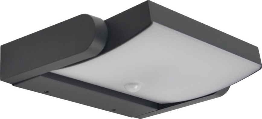 Brilagi - Udendørs LED væglampe med sensor ANKLE LED/18W/230V 4000K IP65 antracit