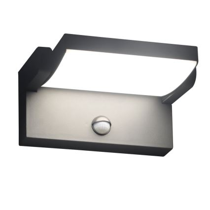 Brilagi - Udendørs LED væglampe med sensor ANKLE LED/18W/230V 4000K IP65 antracit