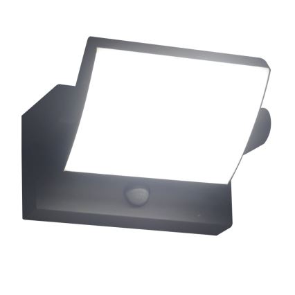 Brilagi - Udendørs LED væglampe med sensor ANKLE LED/18W/230V 4000K IP65 antracit