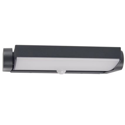 Brilagi - Udendørs LED væglampe med sensor ANKLE LED/18W/230V 4000K IP65 antracit