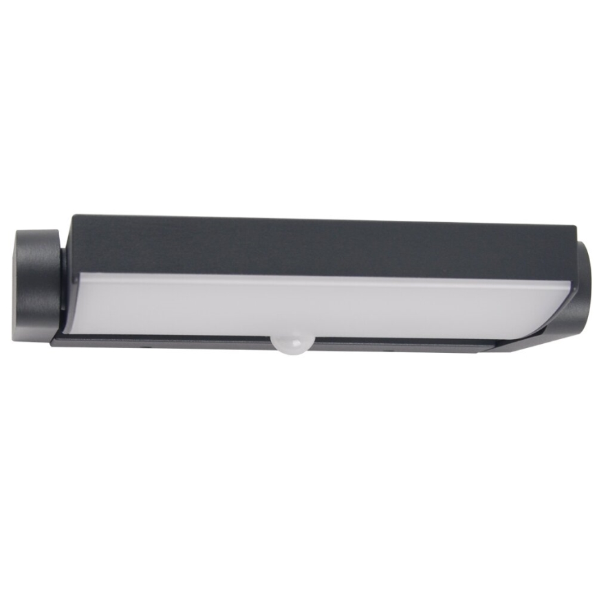 Brilagi - Udendørs LED væglampe med sensor ANKLE LED/18W/230V 4000K IP65 antracit