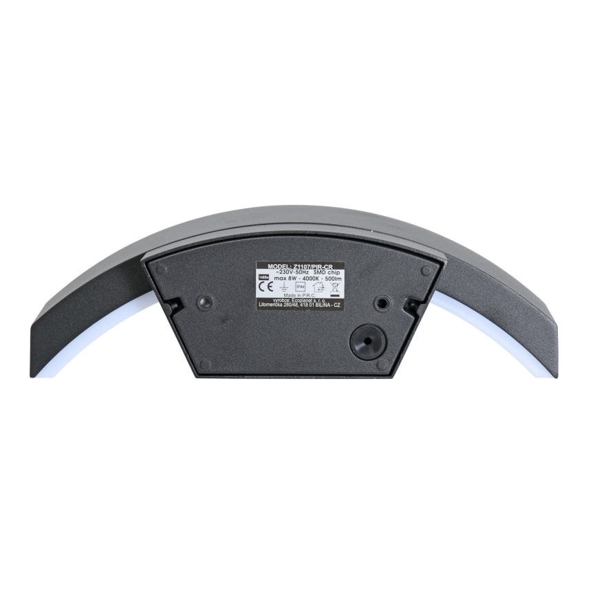 Brilagi - Udendørs LED væglampe med sensor ARCELO LED/8W/230V IP54