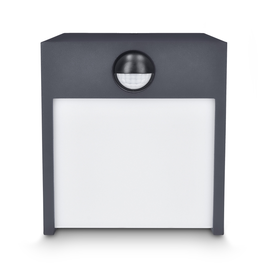 Brilagi - Udendørs LED væglampe med sensor TERNI LED/12W/230V antracit IP44